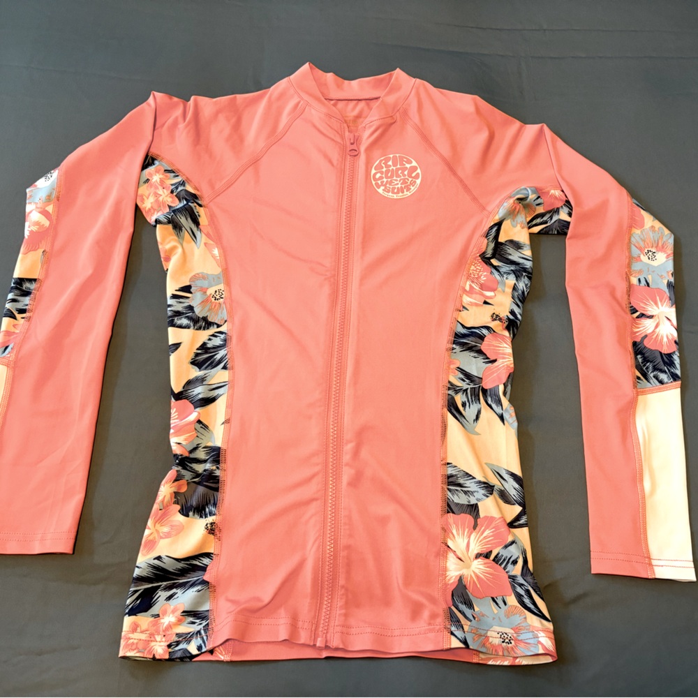 Women’s Zippered Rip Curl Rash Guard
